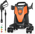 1950PSI Electric Pressure Washer with Hose Reel and 4 Nozzles D83348
