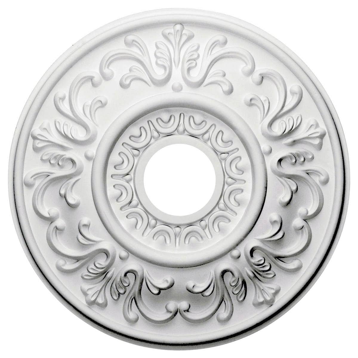 Hand-Painted Pewter Ceiling Medallion C15776