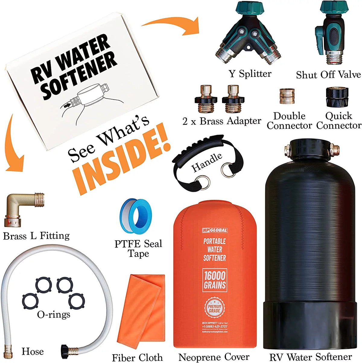Portable 16,000 Grain RV Water Softener X3009