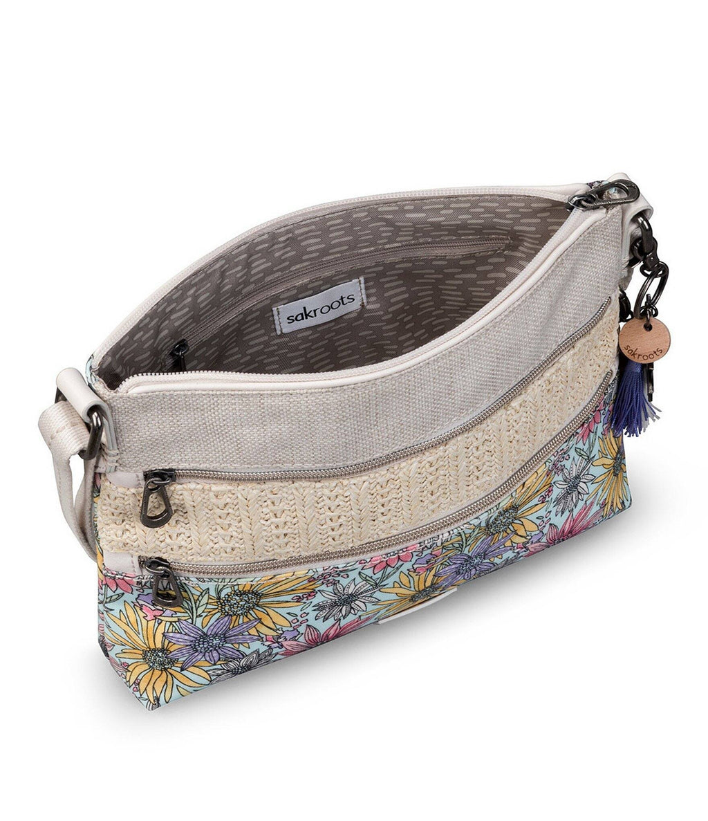 Double Zip Crossbody Bag T130