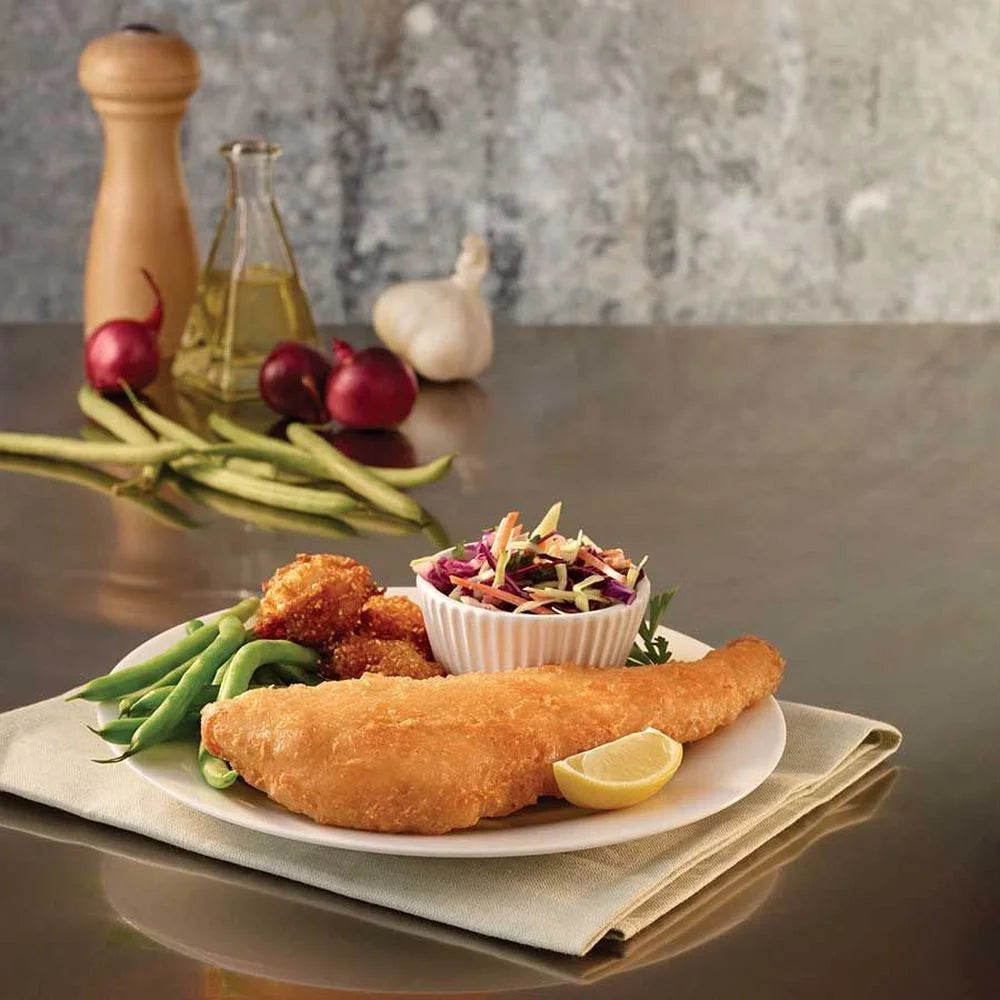 6 Ounce Golden Ale Beer Battered Boneless Alaska Cod Natural Fillets, 10 Pound V256