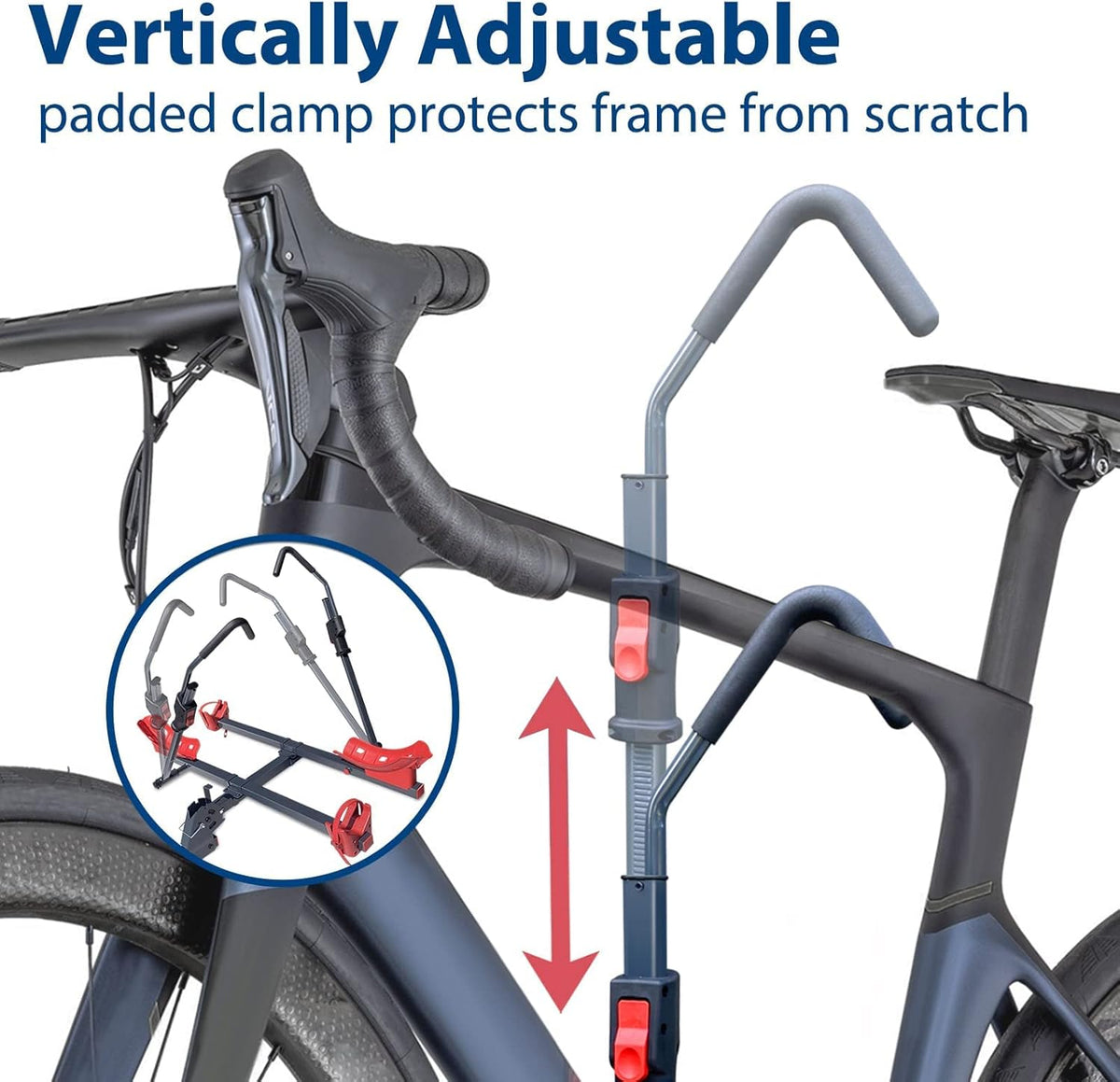 2'' Hitch Bike Rack 2-Bike 132 lbs Capacity with Smart Tilting X417857