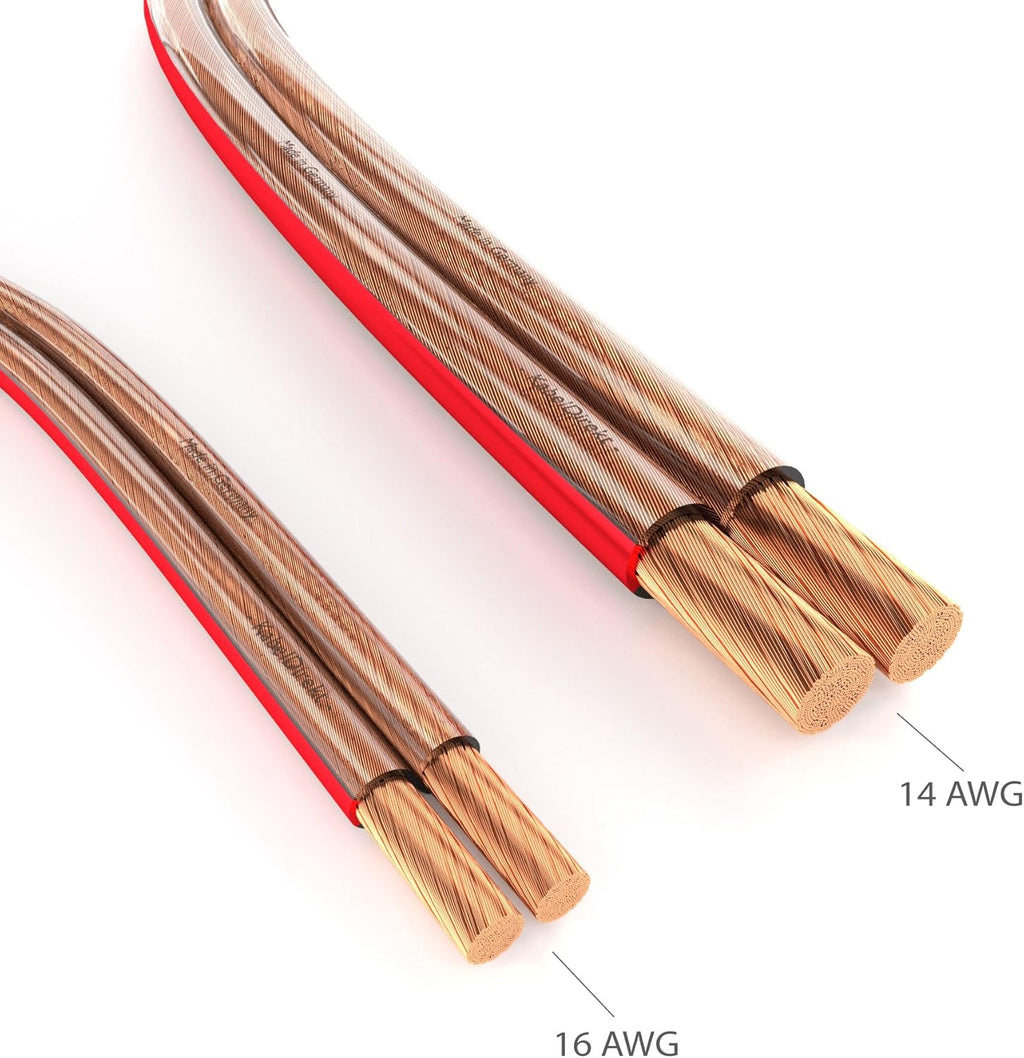 Pure Copper 14 AWG Speaker Wire 100 feet J744986
