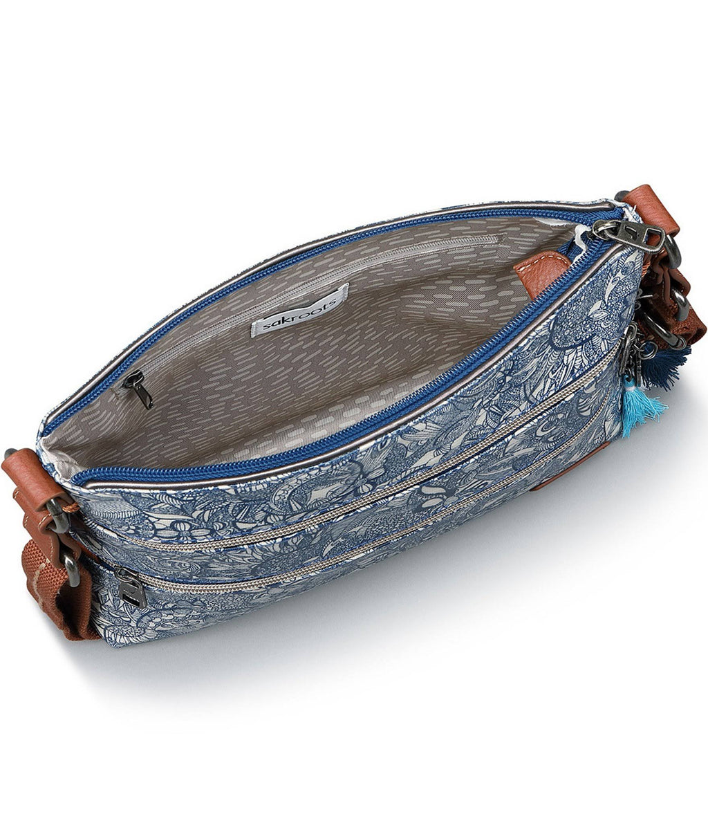 Double Zip Crossbody Bag T130