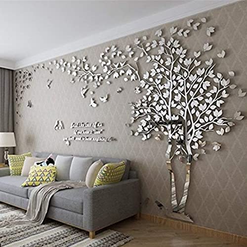 Silver Right M 98X51in Tree Wall Stickers L377255