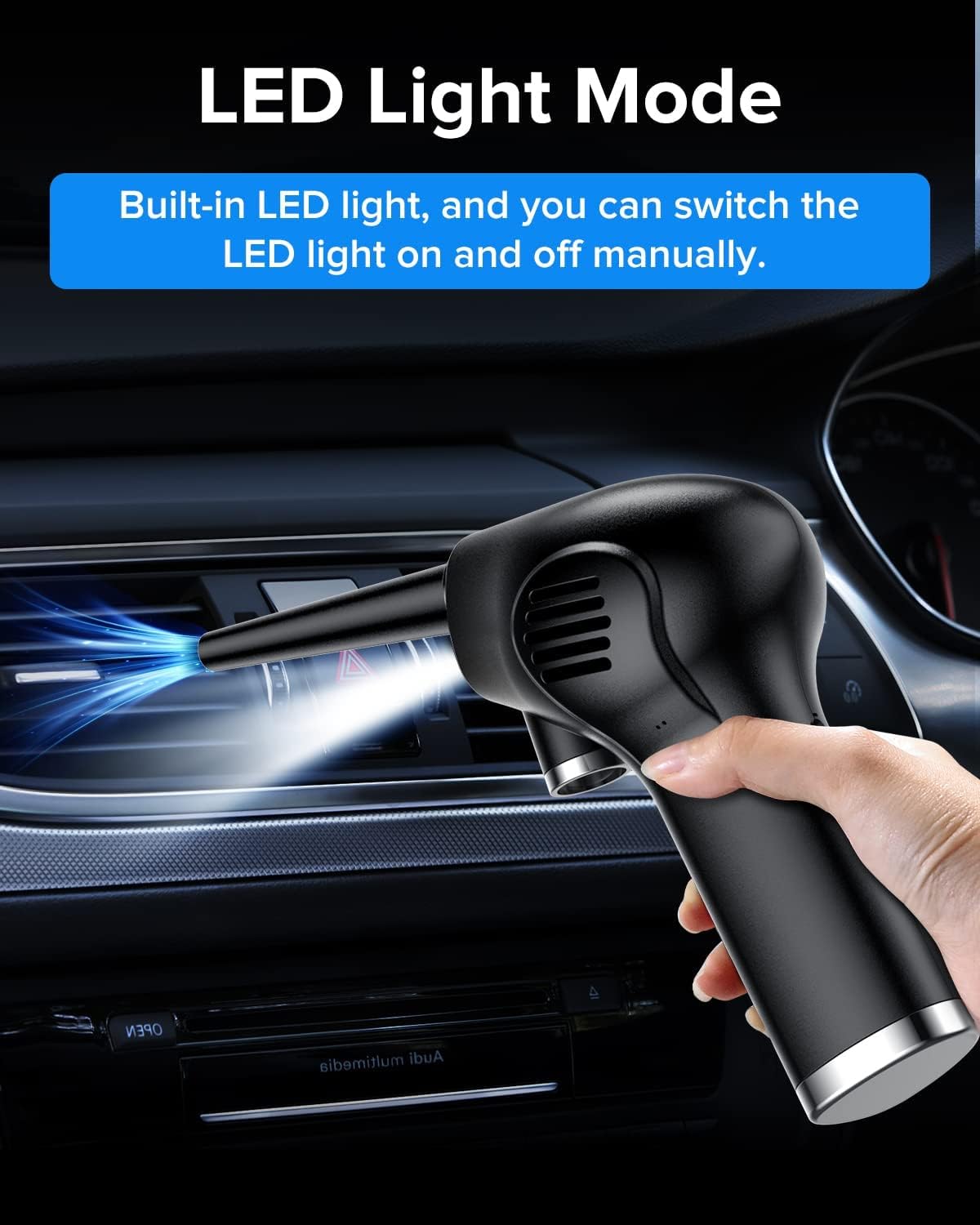 Cordless Electric Air Duster with 40000RPM Motor A9327