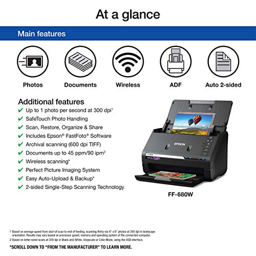 Wireless High-Speed Photo and Document Scanner Q797