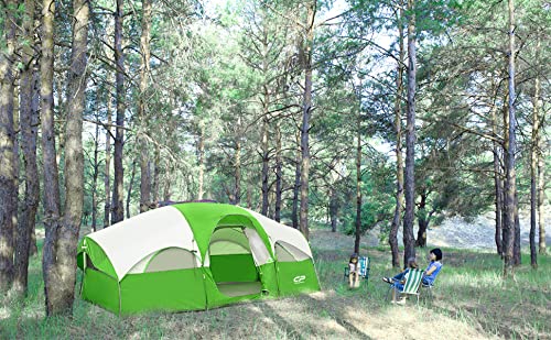 8 Person Weather Resistant Camping Tent with Carry Bag N338471