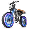 750W 48V 15Ah Removable Battery 20"x4.0" Fat Tire Full Suspension 7-Speed Electric Bike Y991878