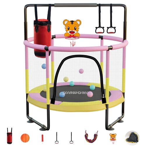 40"/48" 330 LBS Foldable Rebounder with Adjustable Foam Handle F998