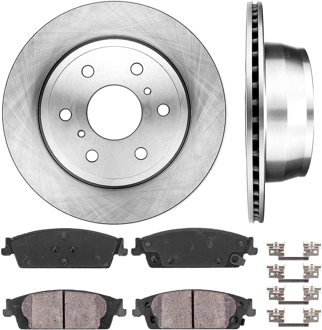 345 mm 6 Lug Brake Rotors + Ceramic Brake Pads + Hardware L853958