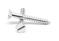 #8 x 7/8 Wood Screw Slotted Flat Head Low Carbon Steel Zinc Plated O4498