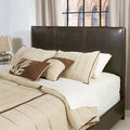 King Headboard in Brown Leatherette I523513