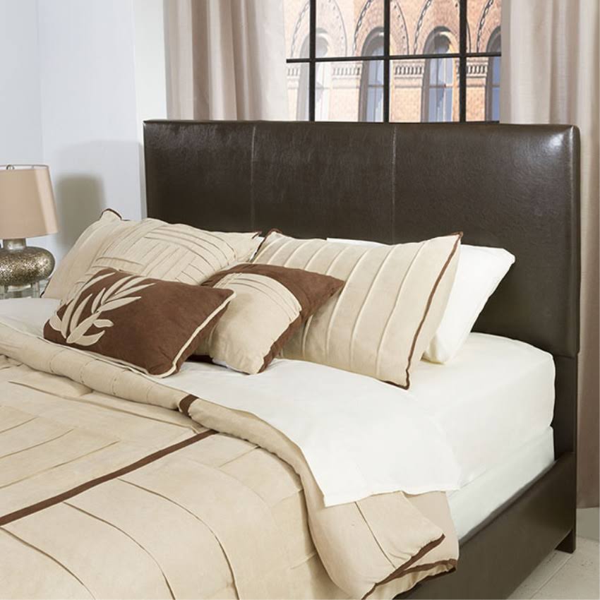 King Headboard in Brown Leatherette I523513