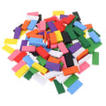 120 Pcs Standard Wooden Dominoes 10 Colors Set G70179