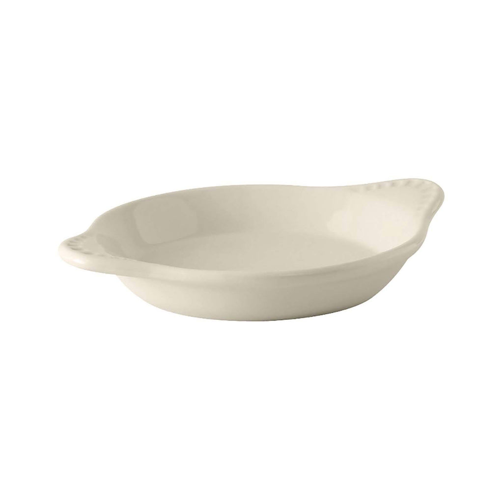 11 oz. Eggshell Round China Egg Dish - 12/Case F3922