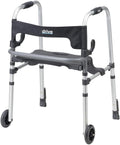Adult Walker Rollator with Seat and Push Down Brakes D984