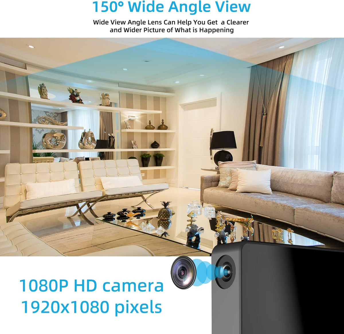 Mini Security WiFi Camera 1080P Wireless Small Home Camera with Motion Detection S968074