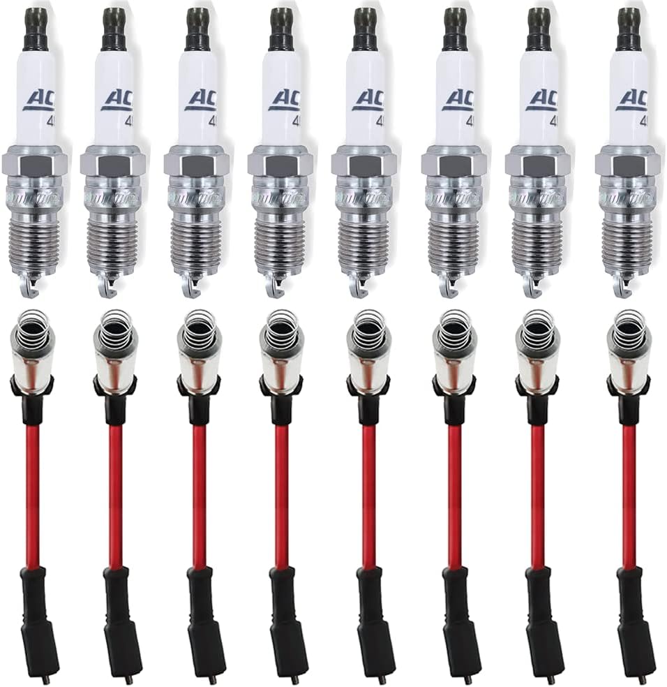 8 pcs Spark Plugs Wires + Spark Plugs B26035