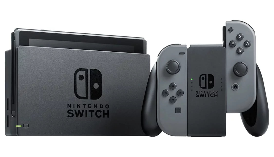 Gray Joy Con with HeadSet Bundle Accessories Used E930323