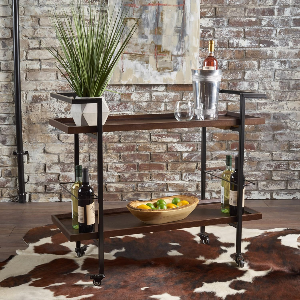 Wooden Bar Cart Q43850