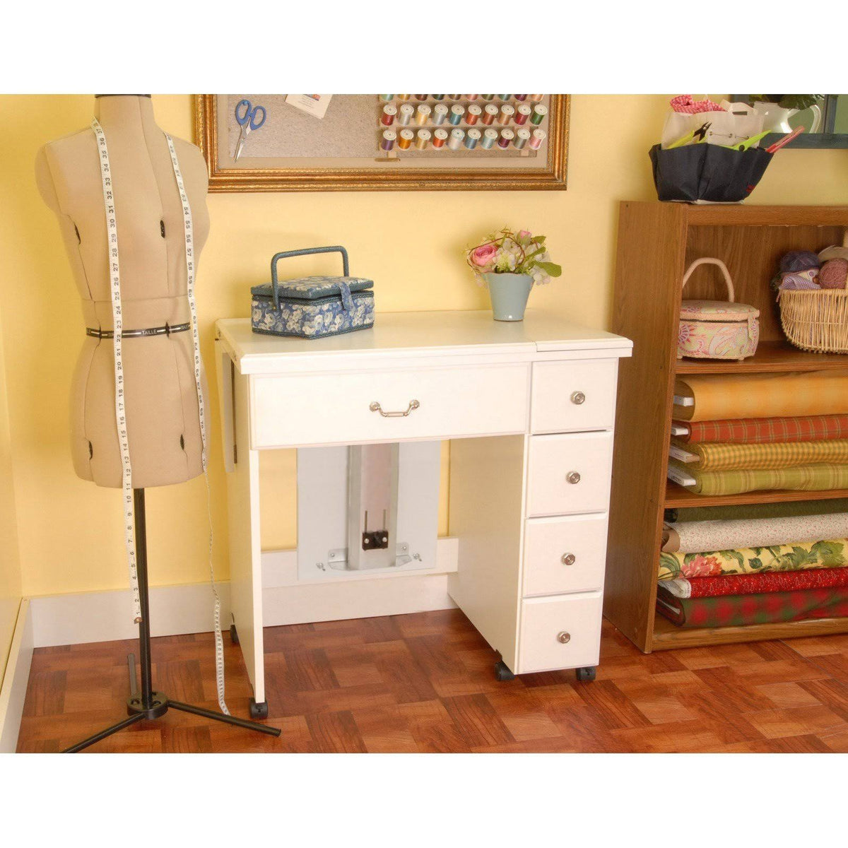 White Sewing Cabinet N678