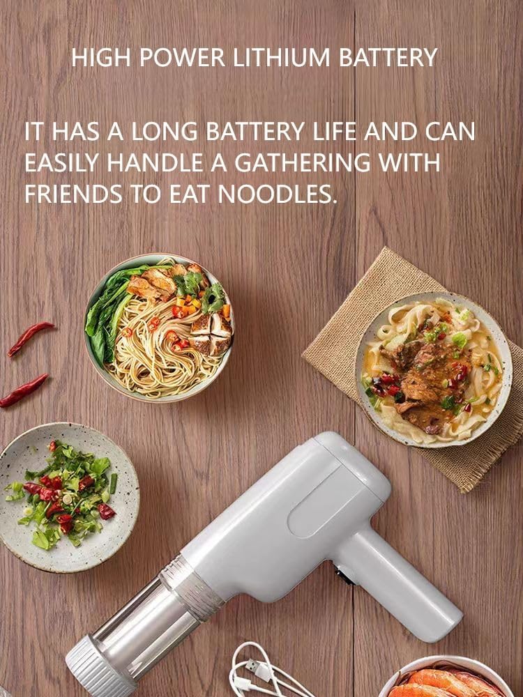 6-in-1 Cordless Electric Pasta Maker with Moulds and Cutter O51914