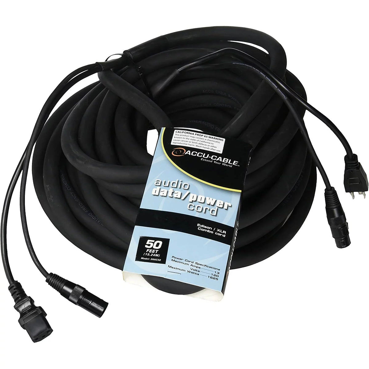 50 ft. Audio Data XLR-IEC Power Cable J535