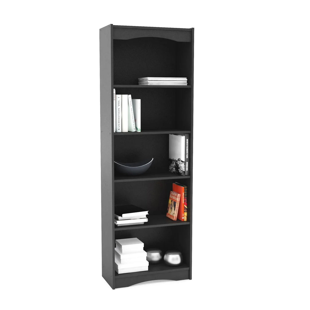 72" Tall Black Bookcase A3944