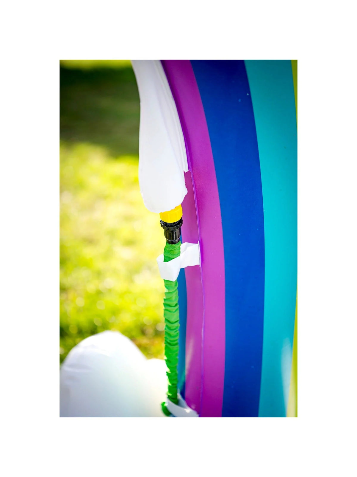 Giant Inflatable Rainbow Arch Sprinkler with Cloud Base R1015