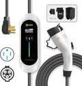 Portable Level 2 EV Charger with NEMA 14-50 Plug, Adjustable Currents 10A-32A P926029