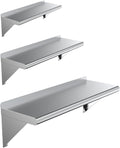 Stainless Steel Wall Mount Floating NSF Shelving T887860