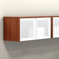 Wallmounted Cabinet with Silver Doors 36 inchw Brown E390378