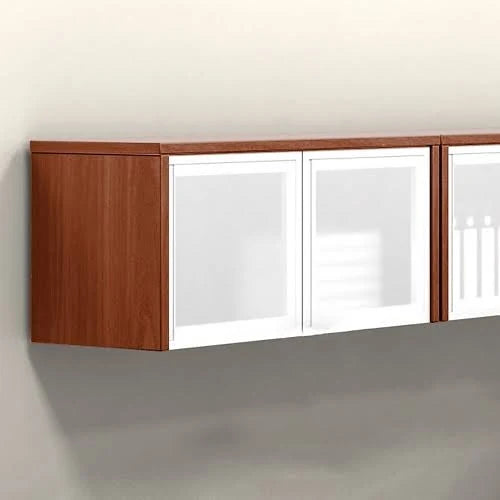 Wallmounted Cabinet with Silver Doors 36 inchw Brown E390378
