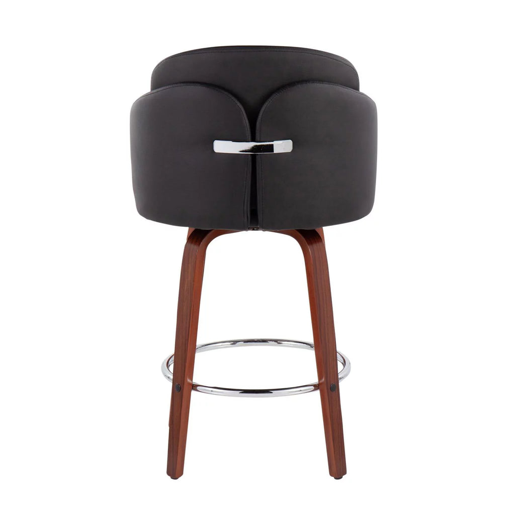 Faux Leather Counter Stools Set Of 2 L18618