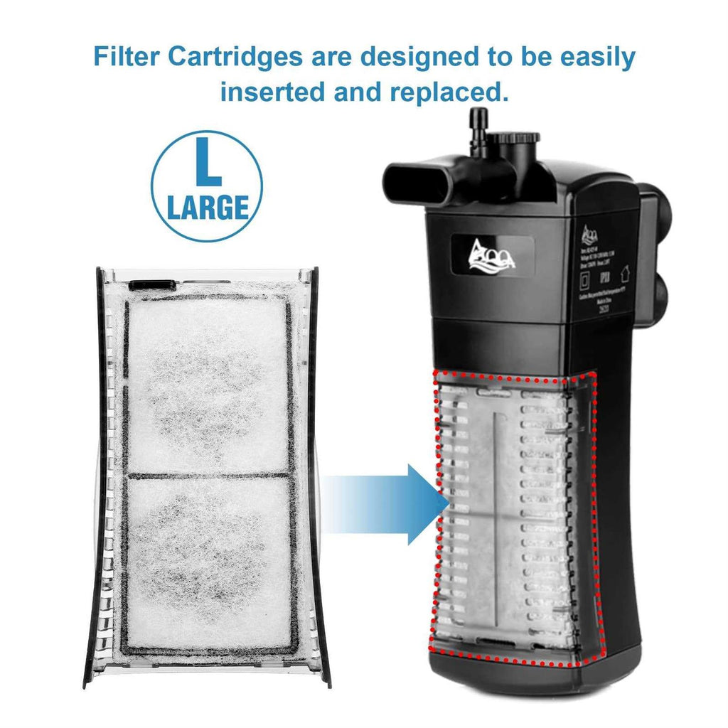 8 Pack Aquarium Filter Cartridge M7666