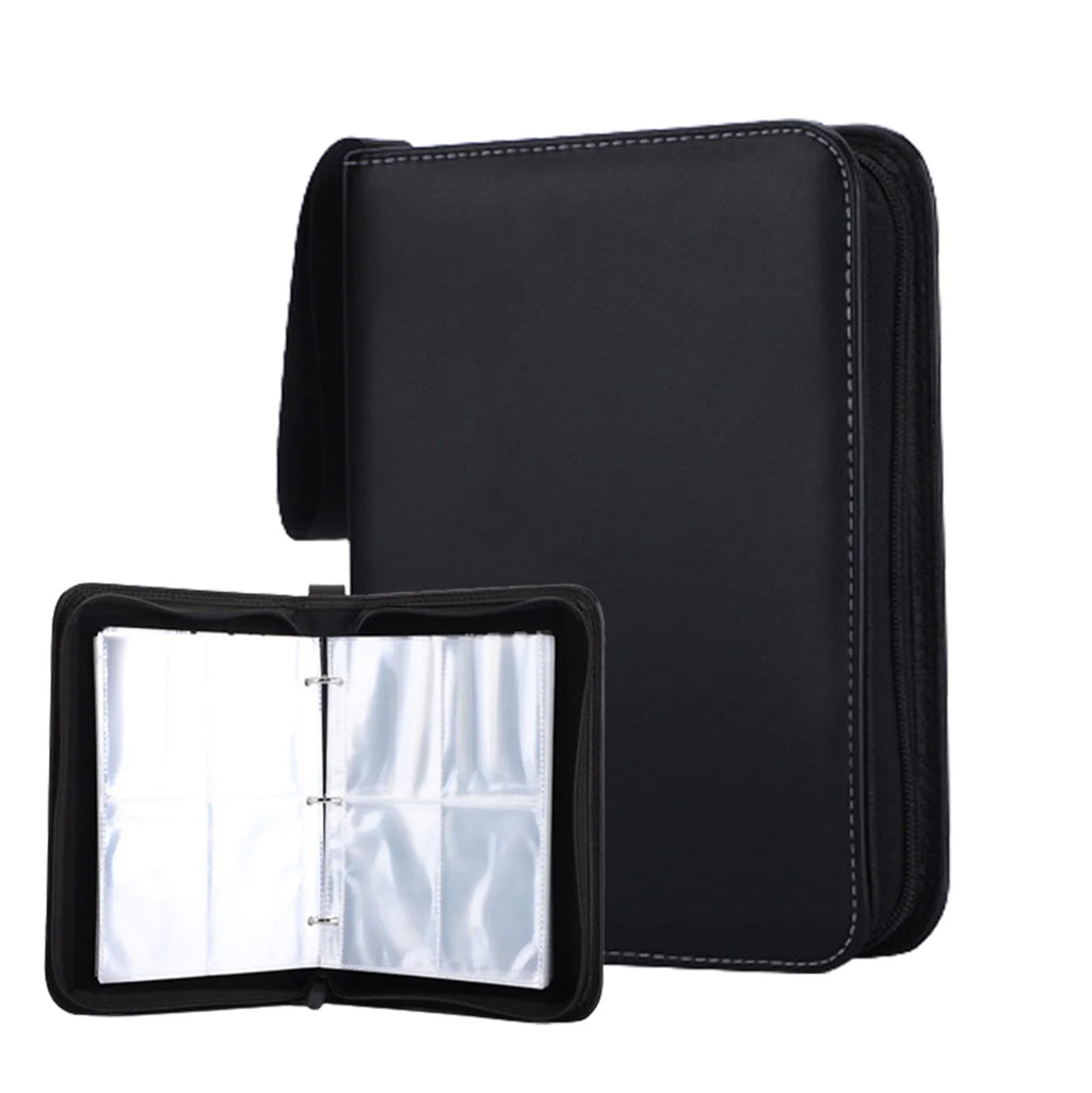 Black 4-Pocket Trading Card Binder Y7669