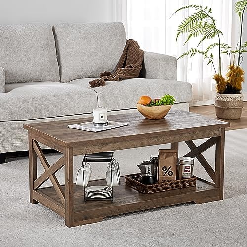 3-Piece Farmhouse Table Set with Charging Station and USB Ports F36625