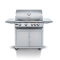 4-Burner Built-In Natural Gas Grill with Grill Cart M89918