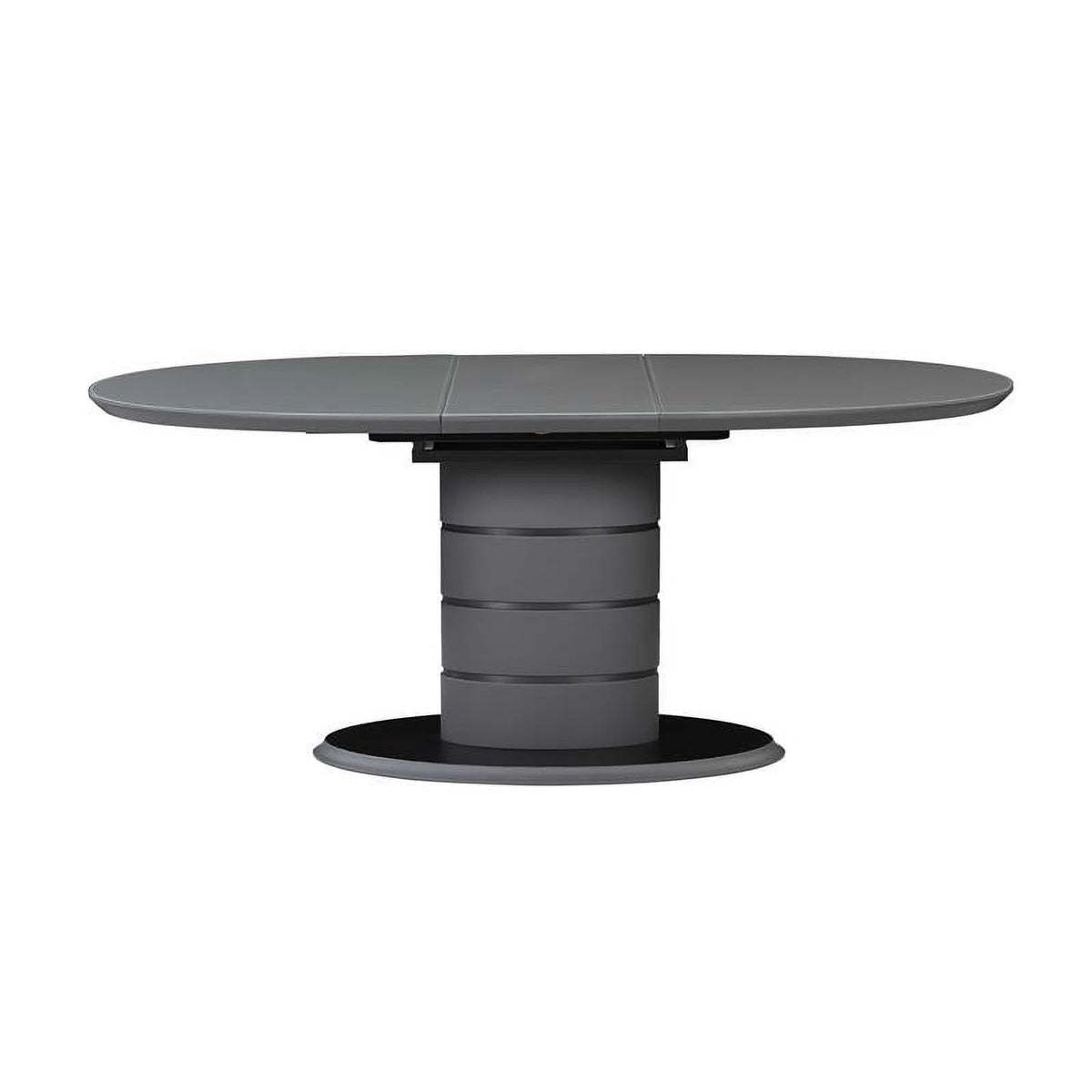 Matte Gray & Black Wood Dining Table I911881