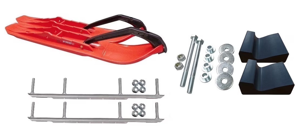 Red XCS Snowmobile Skis Complete Kit U971393