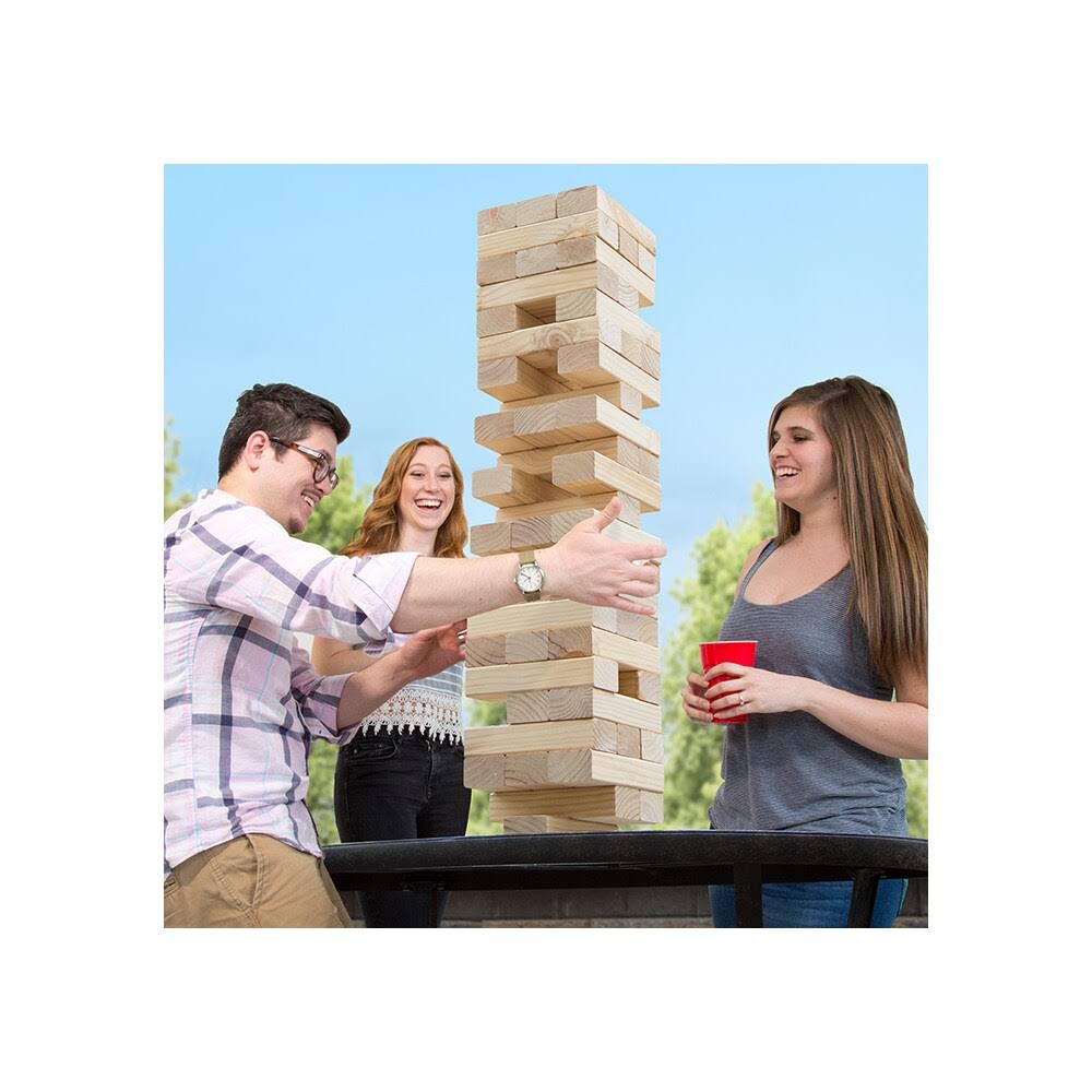 Classic Giant Wooden Blocks Tower Stacking Game F707253