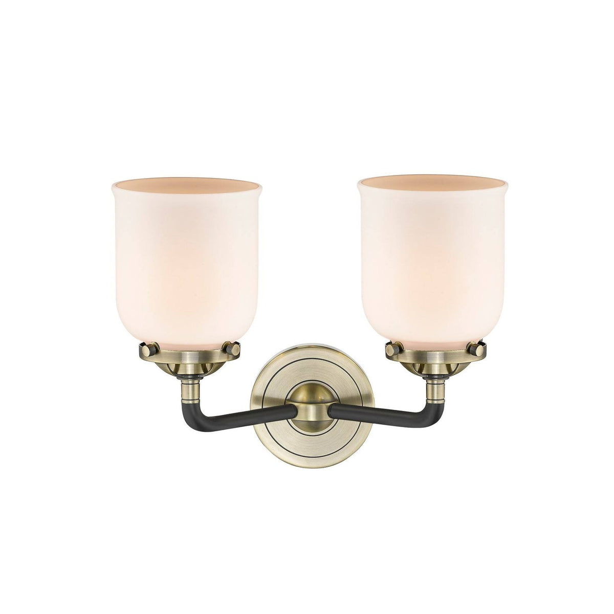 13 inch 2 Light Bath Vanity Oil Rubbed Bronze with Seedy Glass U61563