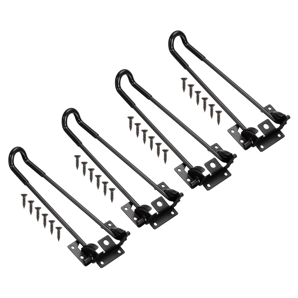 Black 4 Pack Foldable Hairpin Table Legs F256226