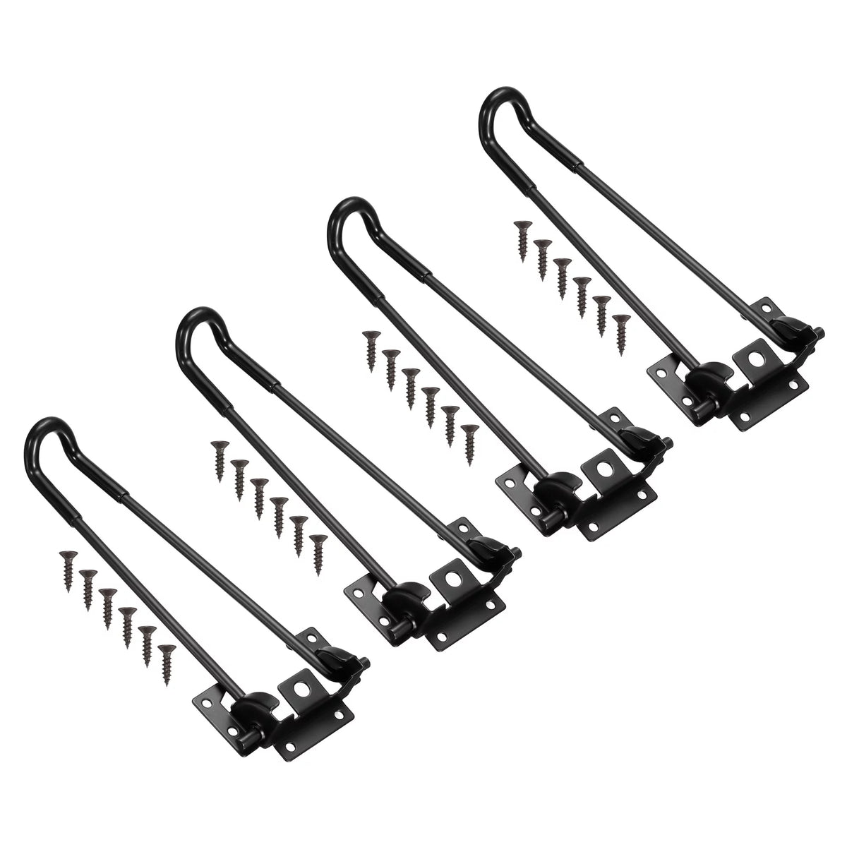 Black 4 Pack Foldable Hairpin Table Legs F256226