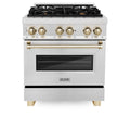 30 in. Gas Burner Electric Oven Range Stainless Steel P74752