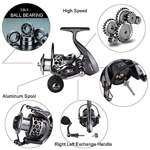 Light Weight Aluminum Spinning Fishing Reel U6690