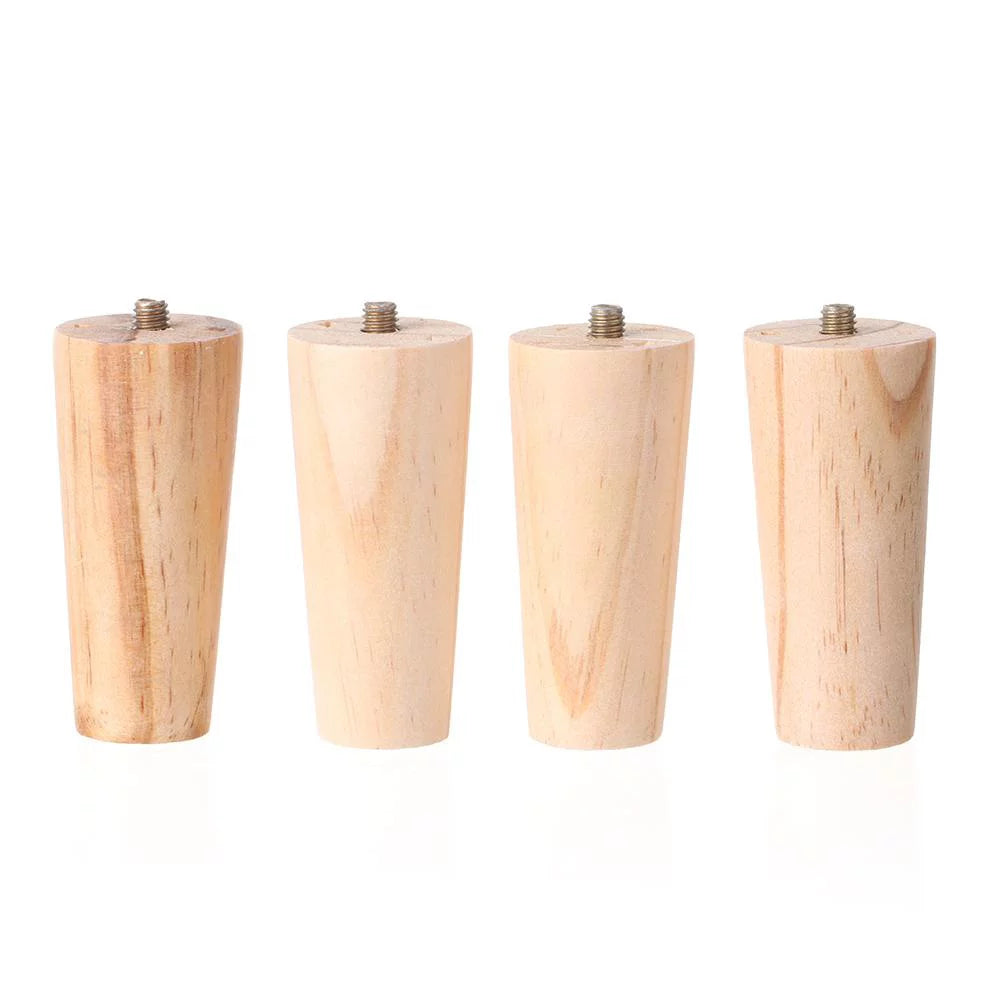 4Pcs Wooden Furniture Legs 15CM Straight Foot Z632217