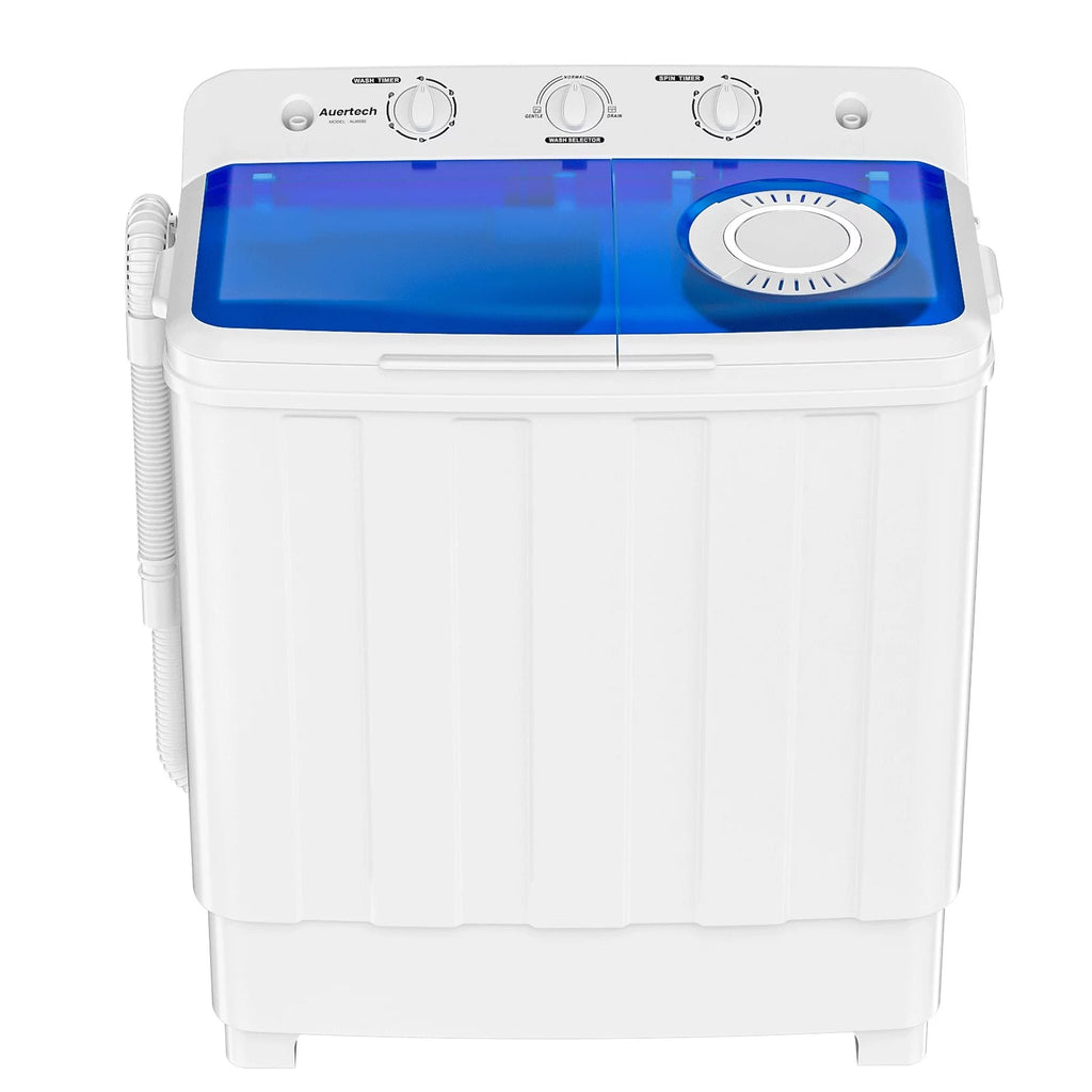 Portable 28lbs Twin Tub Washer Spinner Combo with Drain Pump X2816