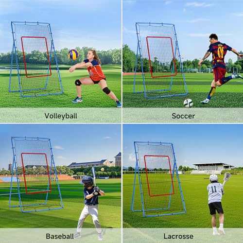 7x4 FT Adjustable Volleyball Rebounder Net C485948